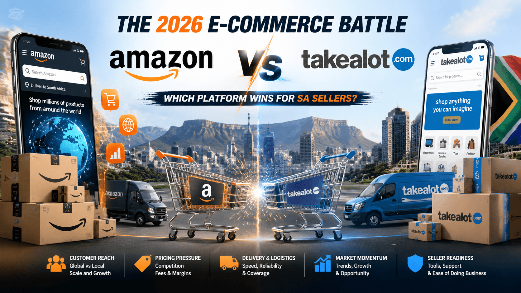 The 2026 E-commerce Battle: Amazon vs. Takealot - Which Platform Wins for SA Sellers?