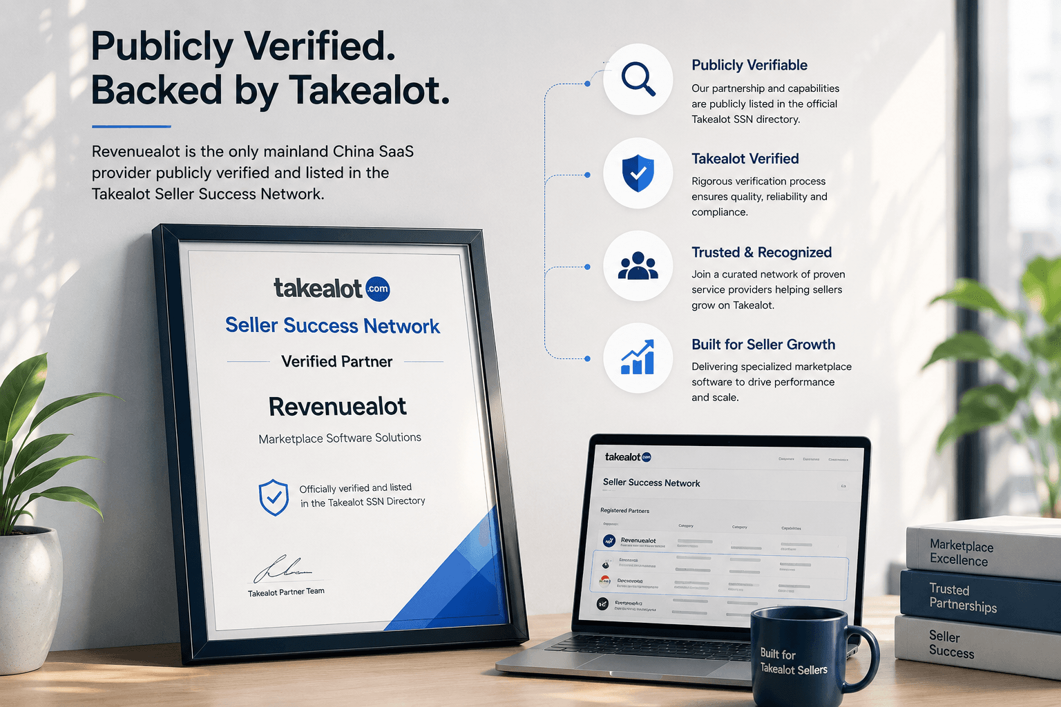 Revenuealot's public SSN position gives sellers a clearer path to verify category, partner signals, and marketplace fit