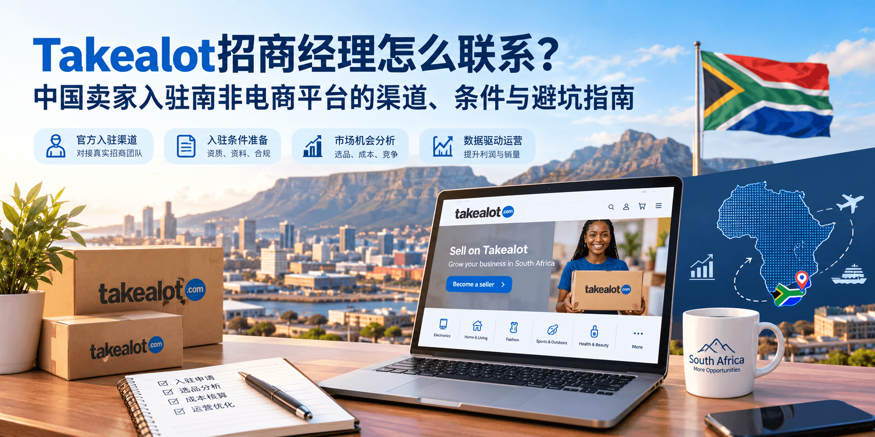 Takealot招商经理怎么联系?中国卖家入驻南非电商平台的渠道、条件与避坑指南