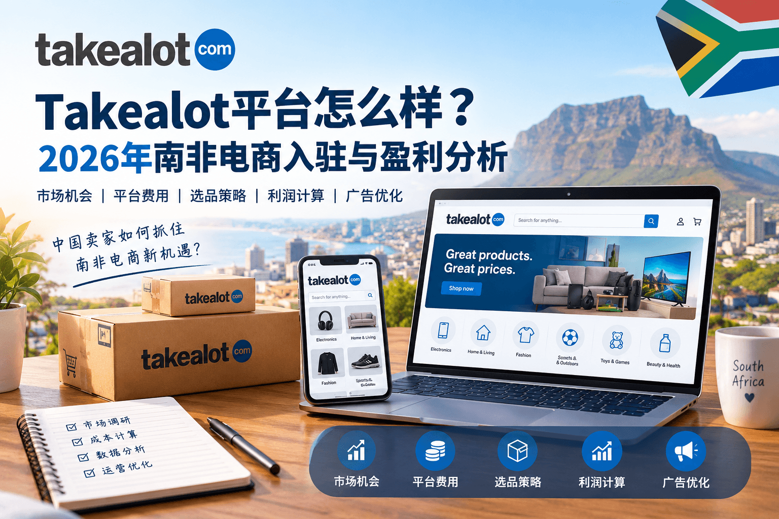 Takealot平台怎么样?2026年南非电商入驻、费用与盈利分析